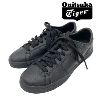 オニツカタイガー(Onitsuka Tiger)の【美品】Onitsuka Tiger オニツカ タイガー レザー スニーカー 黒(スニーカー)