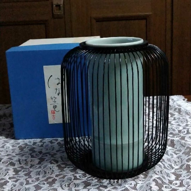 新品未使用 清水焼 たち吉 雲錦 応接揃 花瓶 灰皿 セット 昭和レトロ