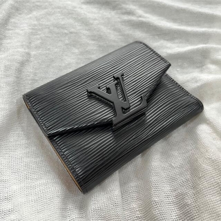 ルイヴィトン 三つ折財布 ポルトフォイユ・エラスティック エピ 外箱 極美品
