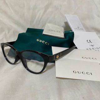 Gucci - 新品 本物 正規品 GUCCI グッチ 伊達メガネ 黒 メンズ