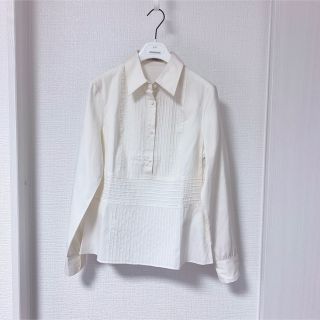 レッドヴァレンティノ(RED VALENTINO)のREDVALENTINOレッドヴァレンティノ❤️新品❤️ピンタックスキッパー42(シャツ/ブラウス(長袖/七分))