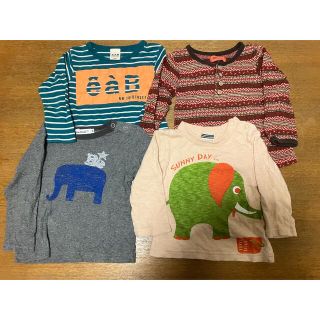 ベベ(BeBe)の子供　長袖Tシャツ・カットソー　4枚セット　80(Ｔシャツ)