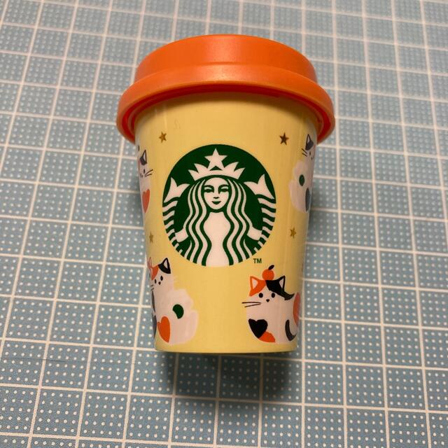 Starbucks Coffee(スターバックスコーヒー)のスタバ　ミニカップギフト　カップのみ　猫 インテリア/住まい/日用品のインテリア小物(小物入れ)の商品写真