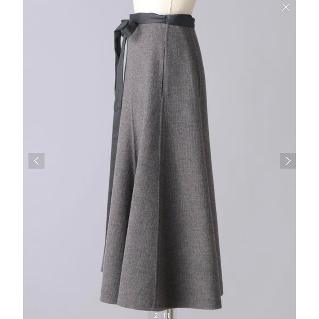 BLAMINK(ブラミンク)のBLAMINKブラミンクウールカシミヤラップスカート レディースのスカート(ロングスカート)の商品写真
