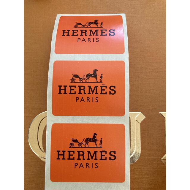 Hermes(エルメス)のHERMES/エルメスラッピングシール《20枚》 インテリア/住まい/日用品のオフィス用品(ラッピング/包装)の商品写真