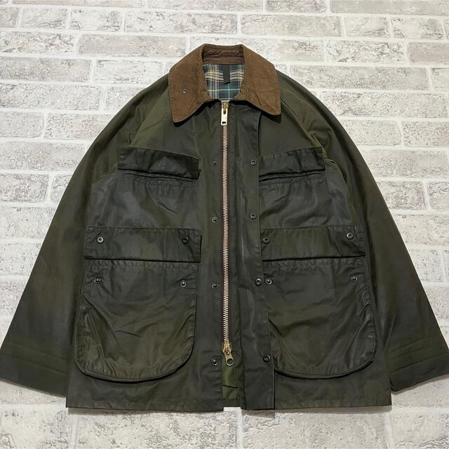 ミント】 80s Barbour ビデイル 4ポケ 2クラウン 38 YKK - ブルゾン