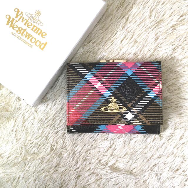 ✨未使用展示品✨Vivienne Westwood ミニ財布　がま口　タータン