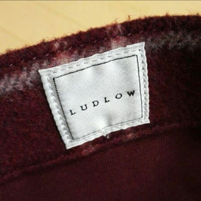 LUDLOW(ラドロー)のLUDLOW チェック ウール グレープハンドル トート バッグ 保存袋あり レディースのバッグ(トートバッグ)の商品写真