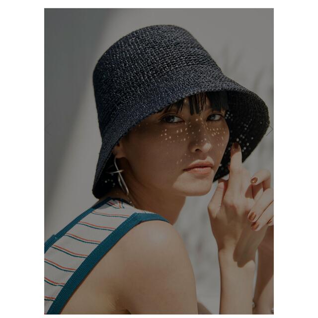 Ameri VINTAGE(アメリヴィンテージ)の【AMERIVINTAGE】MEDI  RAFFIA RADY HAT レディースの帽子(麦わら帽子/ストローハット)の商品写真