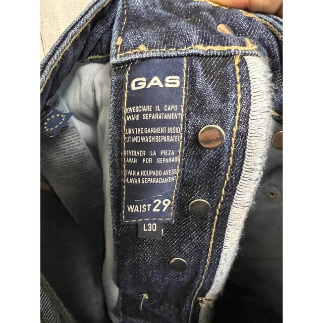 GAS denim メンズ 5ポケットスリムジーンズ MADE IN ITALY