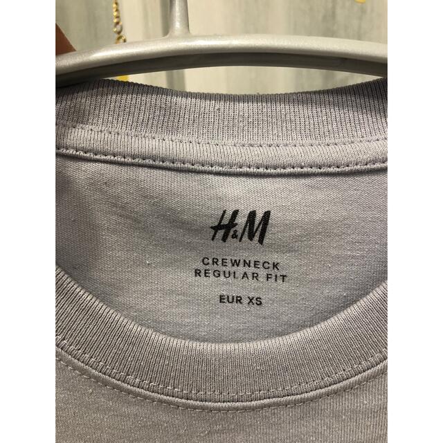 H&M(エイチアンドエム)のロンT  くすみパープル メンズのトップス(Tシャツ/カットソー(七分/長袖))の商品写真