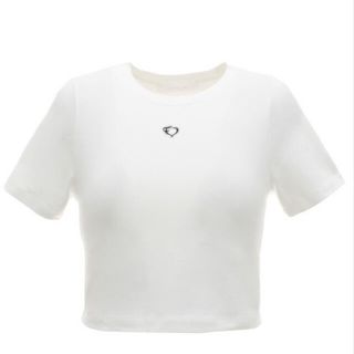 エディットフォールル(EDIT.FOR LULU)のthe Virgins  heart logo velvet cropped t(Tシャツ(半袖/袖なし))