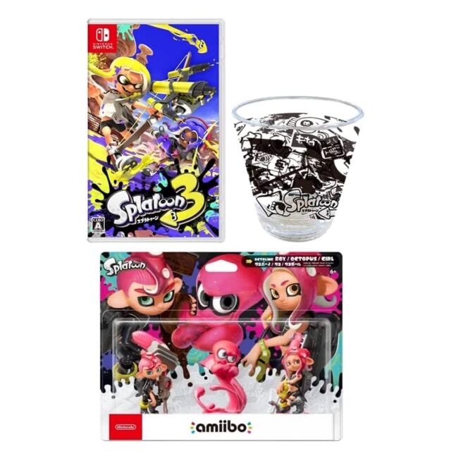 【スプラトゥーンamiibo】スプラ3トリプルセット+タコ（ひれおくんギア）