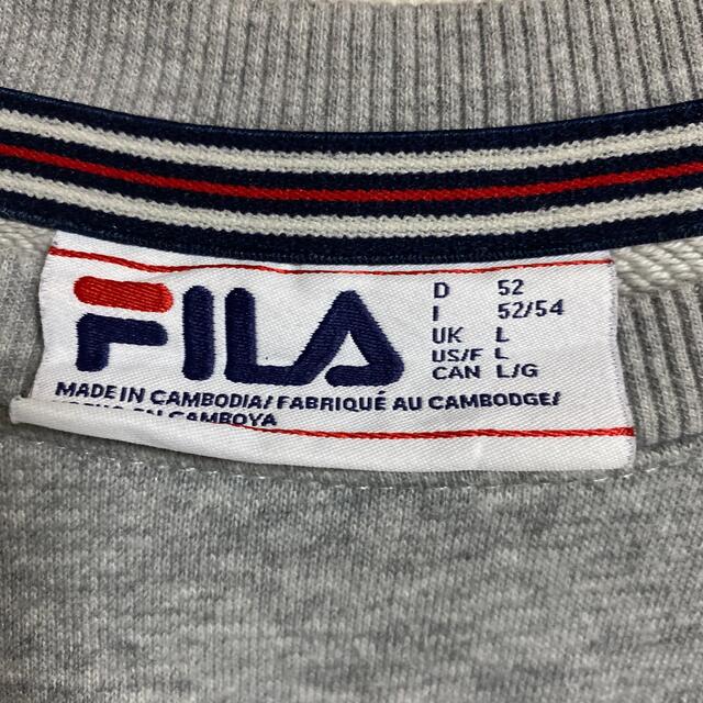 FILA(フィラ)の値下げ　FILA フィラ　スウェット　古着　US古着 メンズのトップス(スウェット)の商品写真