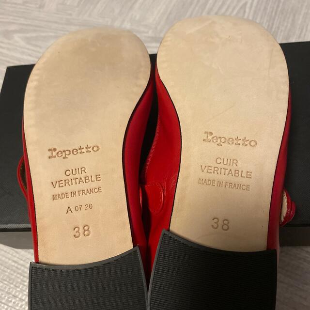 repetto(レペット)のレペット　repetto バレエシューズ　B&Y復刻別注　レザー本革　レッド レディースの靴/シューズ(バレエシューズ)の商品写真