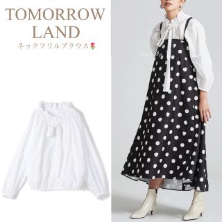 トゥモローランド(TOMORROWLAND)のトゥモローランド　フリルブラウス(シャツ/ブラウス(半袖/袖なし))