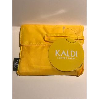 カルディ(KALDI)の★新品★カルディオリジナルエコバッグ イエロー KALDI(ノベルティグッズ)