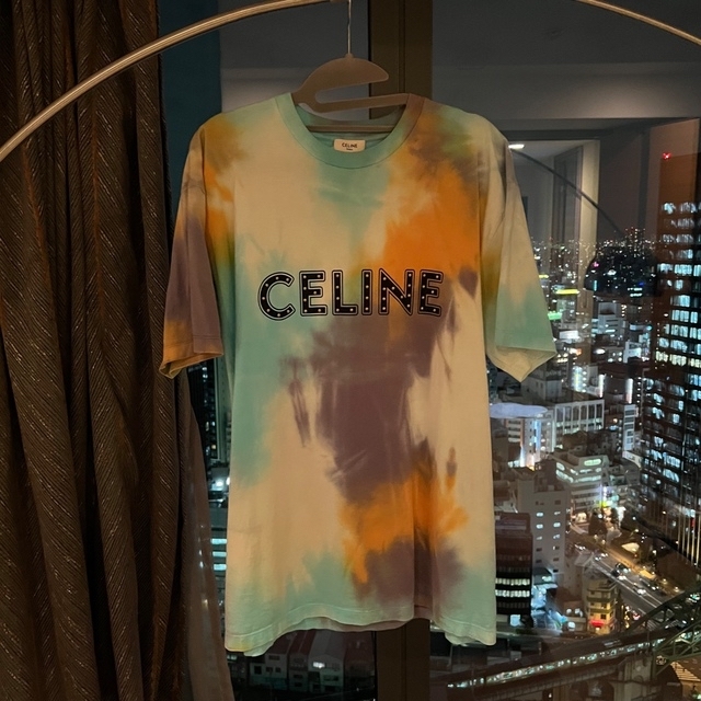 CELINE Tシャツ スタッズ タイダイ 半袖 東方神起