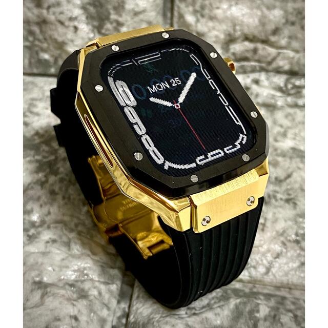 アップルウォッチ　メタルカスタム　アップルウォッチラバーバンド　 メンズの時計(腕時計(デジタル))の商品写真
