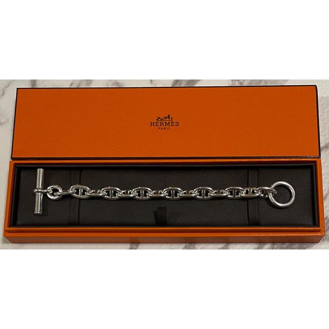 【美品】HERMES エルメス　シェーヌダンクル　ブレスレットMM14