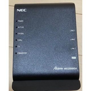 エヌイーシー(NEC)のNEC 無線Wifiルーター　PA-WG1200HS4   Aterm (PC周辺機器)