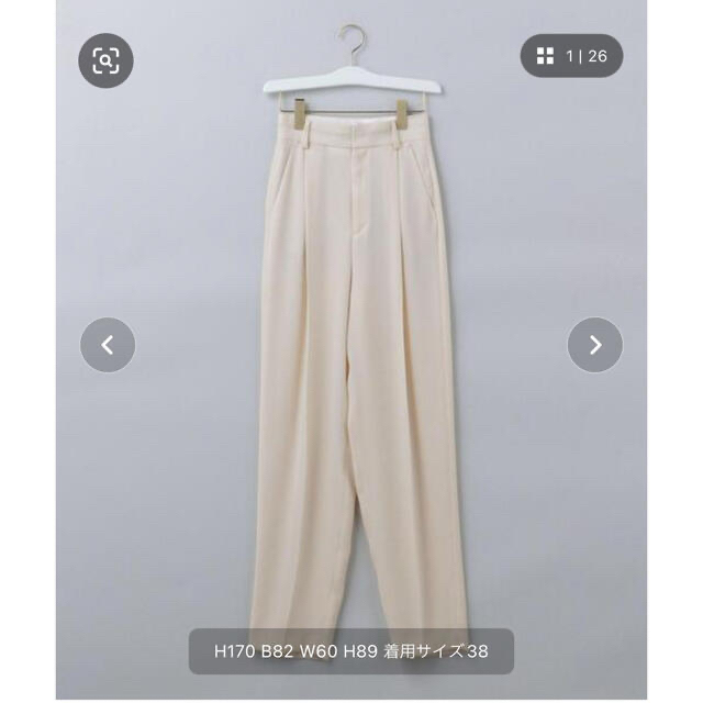 ＜6(ROKU)＞GEORGETTE TUCK PANTS 2