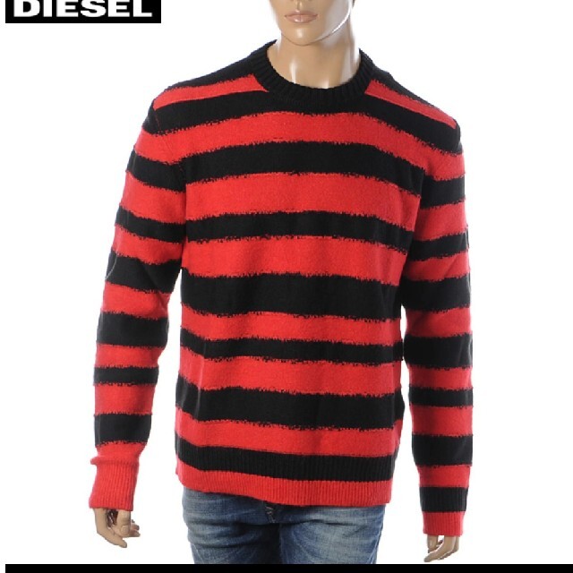 DIESEL(ディーゼル)の新品☆ディーゼル☆ボーダーニット メンズのトップス(ニット/セーター)の商品写真