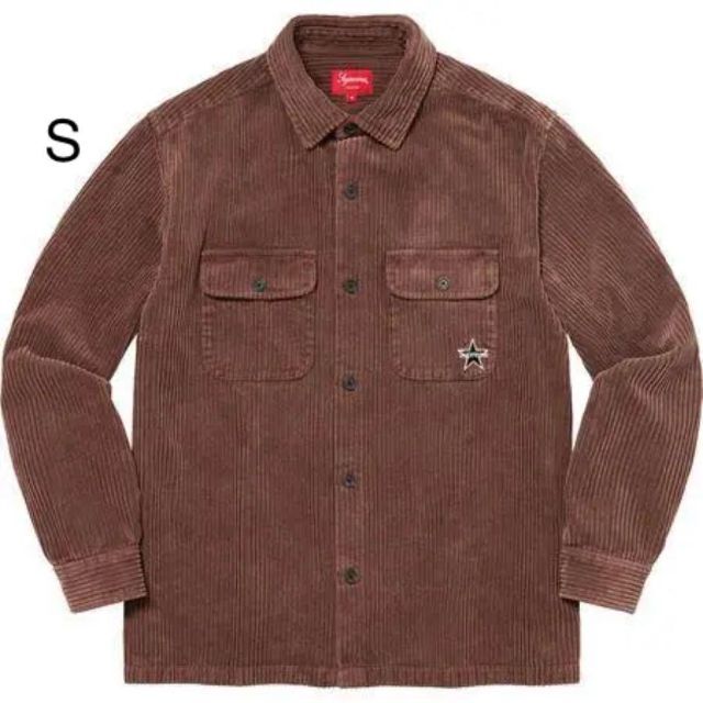 Supreme Corduroy Shirt Sサイズ Brown
