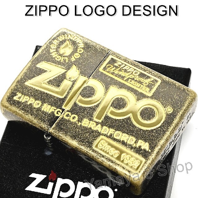 新品 ZIPPO オールドロゴデザイン ブラスバレル ジッポー ライター