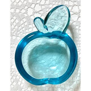 カルバドス  ガラス灰皿  ブルー    フランス(灰皿)