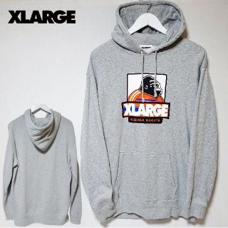 エクストララージ(XLARGE)の【美品 稀少】 エクストララージ　アルビレックス コラボ パーカー グレー L(パーカー)