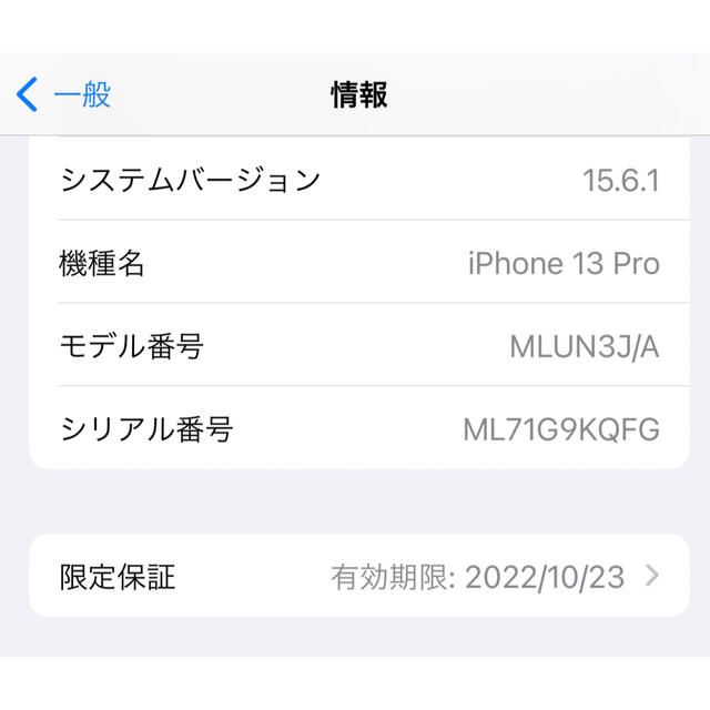 アップル iPhone13 Pro 256GB グラファイト 6