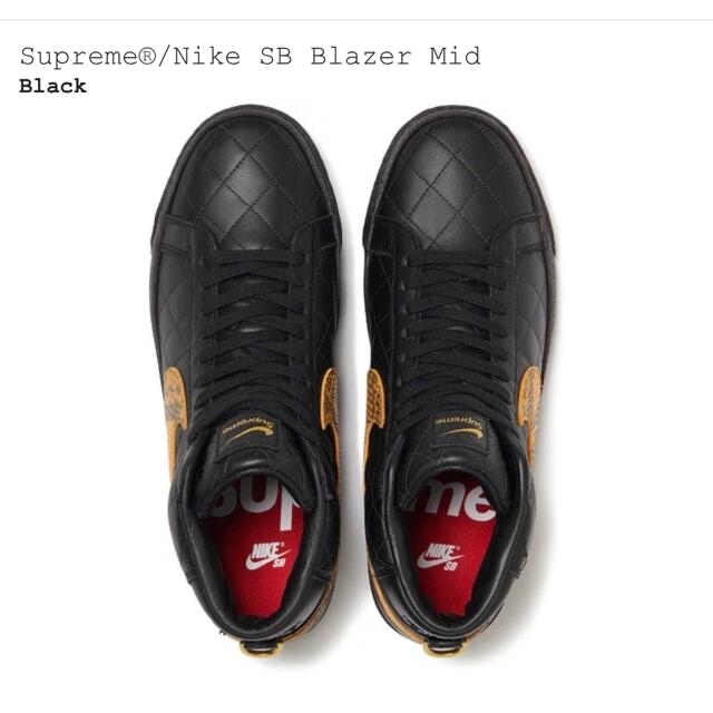 Supreme × Nike SB Blazer Mid "Black" 4