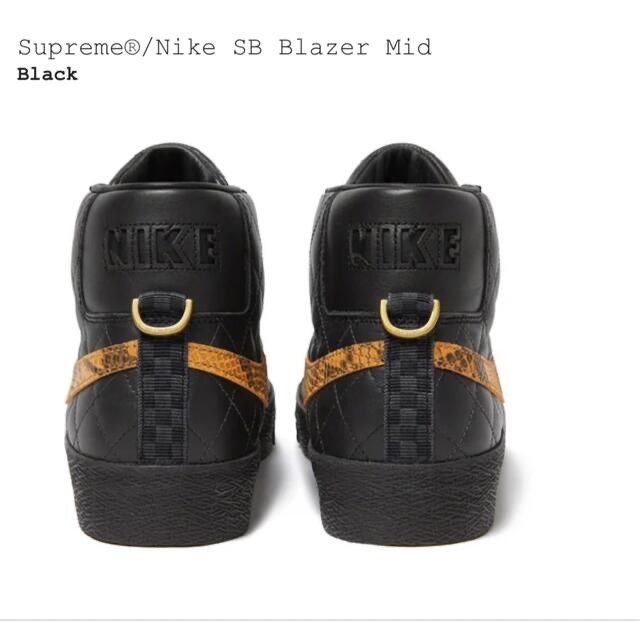Supreme × Nike SB Blazer Mid "Black" 5