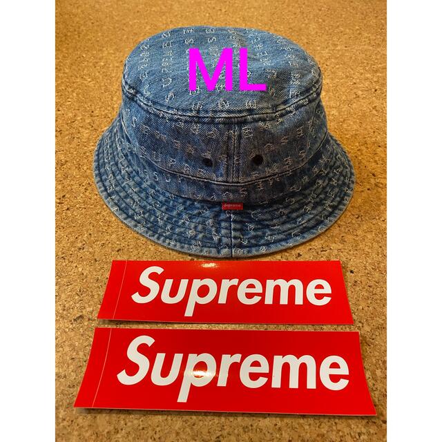 Supreme Jacquard Logos Denim Crusher MLブルーデニムサイズ