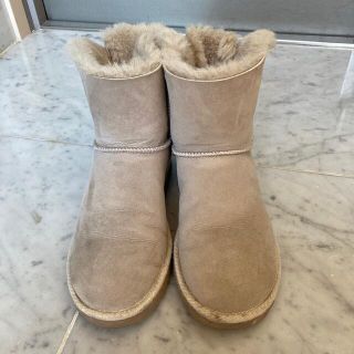 アグ(UGG)のUGG アグ　バックリボンショートブーツ　25センチ(ブーツ)