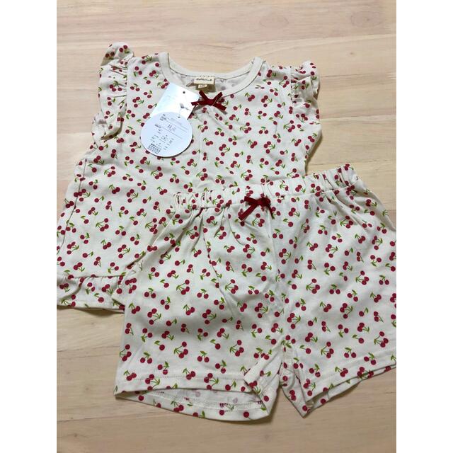 キッズ 夏服 上下セット キッズ/ベビー/マタニティのキッズ服女の子用(90cm~)(Tシャツ/カットソー)の商品写真