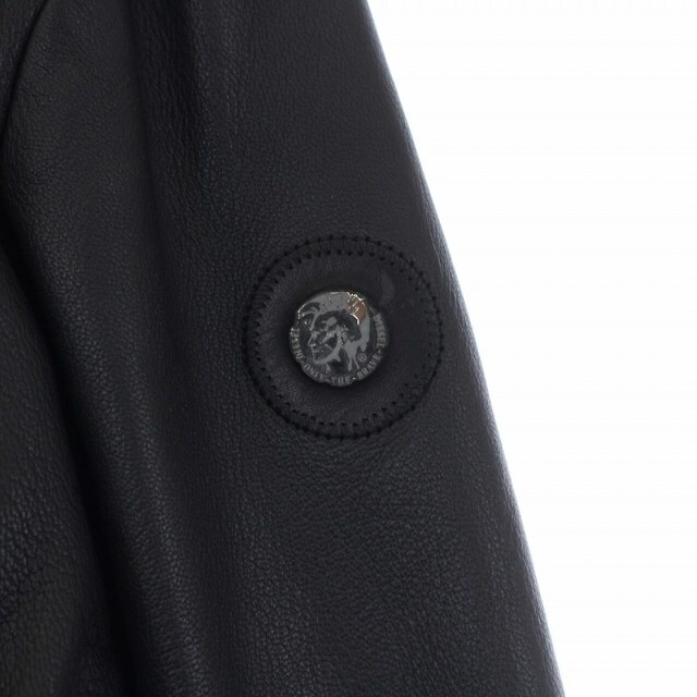 DIESEL(ディーゼル)のディーゼル DIESEL シングル ライダースジャケット 革ジャン やぎ革 XL メンズのジャケット/アウター(ライダースジャケット)の商品写真