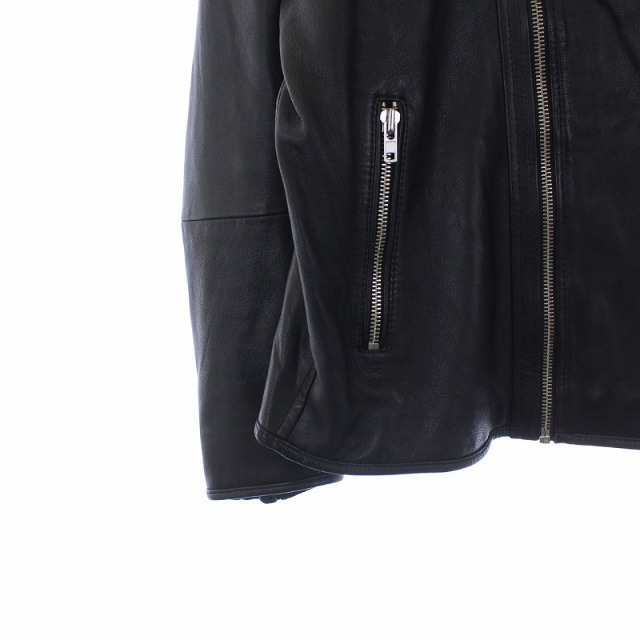 DIESEL(ディーゼル)のディーゼル DIESEL シングル ライダースジャケット 革ジャン やぎ革 XL メンズのジャケット/アウター(ライダースジャケット)の商品写真