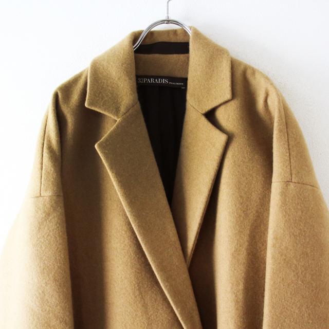 希少 人気 L'Appartement アパルトモン 32paradis Camel Chester Coat キャメル チェスターコート S/ベージュ【2400012967663】