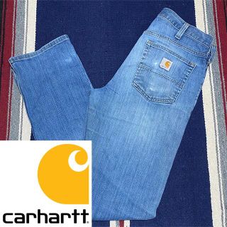 カーハート(carhartt)の90s 古着 カーハート ロゴタグ デニム メキシコ製 バギーパンツ 32×34(デニム/ジーンズ)