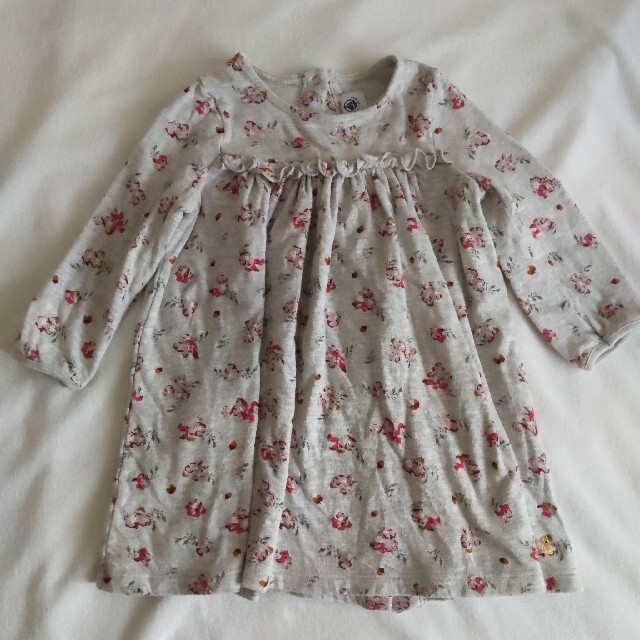 PETIT BATEAU(プチバトー)のプチバトー　ワンピース　81　２点セット キッズ/ベビー/マタニティのベビー服(~85cm)(ワンピース)の商品写真