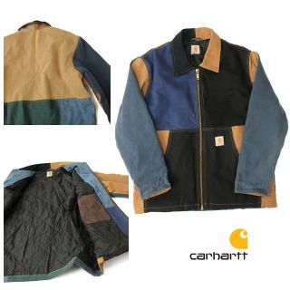 カーハート(carhartt)の良品◎カーハート carhartt 一点物リメイク◎中綿ダックジャケット(ブルゾン)