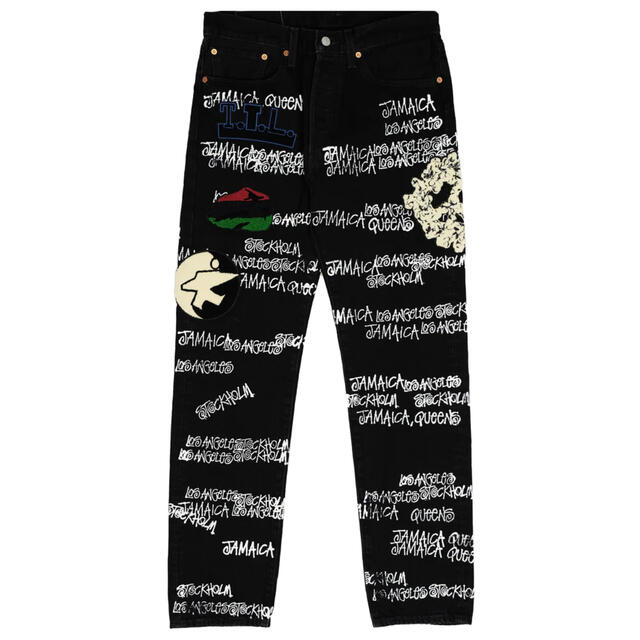 魅力の & Stüssy Tears, Denim - STUSSY Our ブラックデニム Legacy