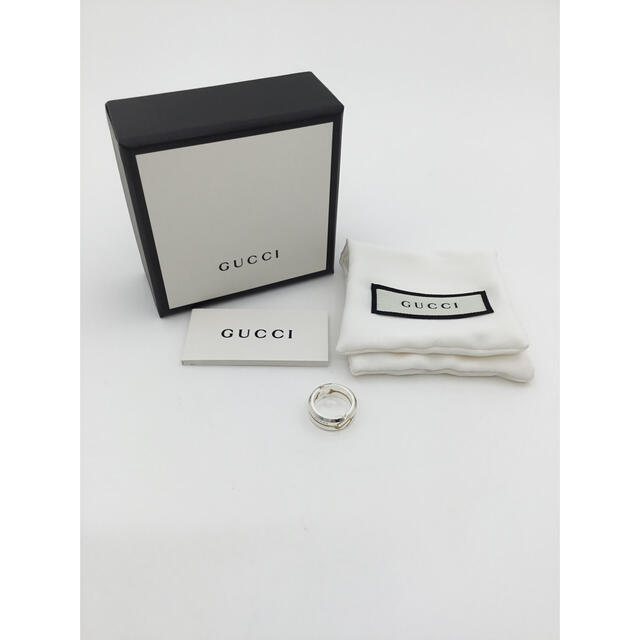 Gucci(グッチ)の美品　グッチ　GUCCI   ノットリング　シルバー　リング　指輪　＃5　 レディースのアクセサリー(リング(指輪))の商品写真