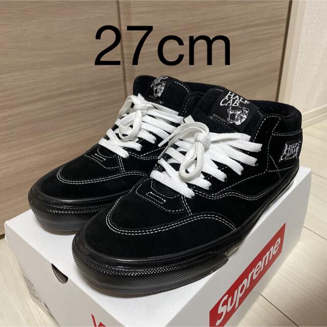 【美品】vans × supreme Half cab ★ black 27cm