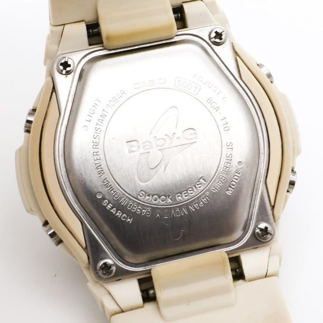 Baby-G(ベビージー)の《希少》BABY-G 腕時計 ホワイト 10気圧防水 アナデジ カレンダー レディースのファッション小物(腕時計)の商品写真