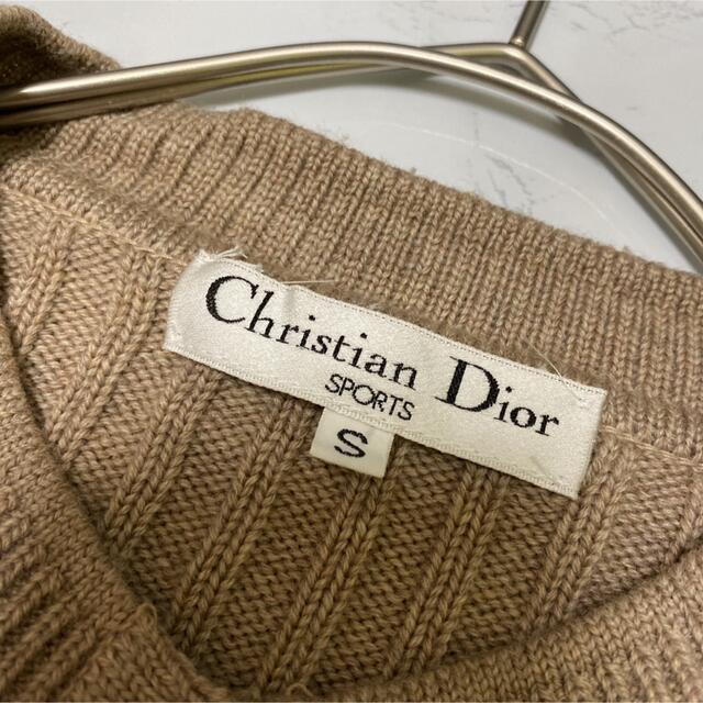 Christian Dior(クリスチャンディオール)のDior 柄ニット　総柄　レトロ　古着　オシャレ デザイン　カーディガン　高級 レディースのトップス(カーディガン)の商品写真