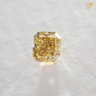 0.150 ct F.Or.Yellow SI2 天然 イエロー ダイヤモンド(リング(指輪))