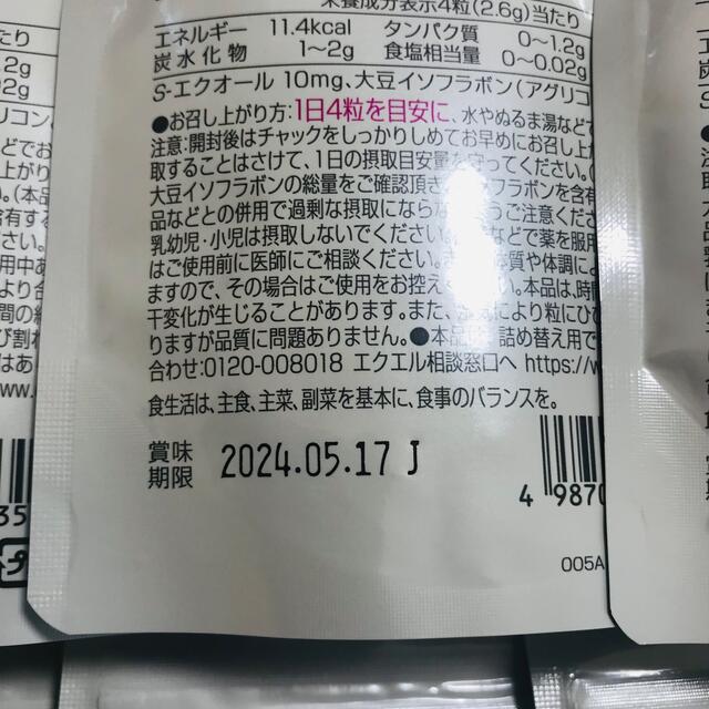 大塚製薬　エクエル　パウチ　120粒×6袋　180日分